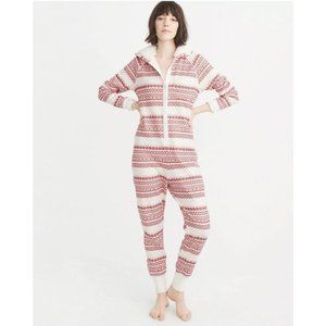 [Abercrombie & Fitch] Fair Isle Long John Pajamas